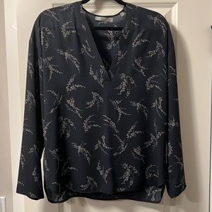 Vince navy blue blouse